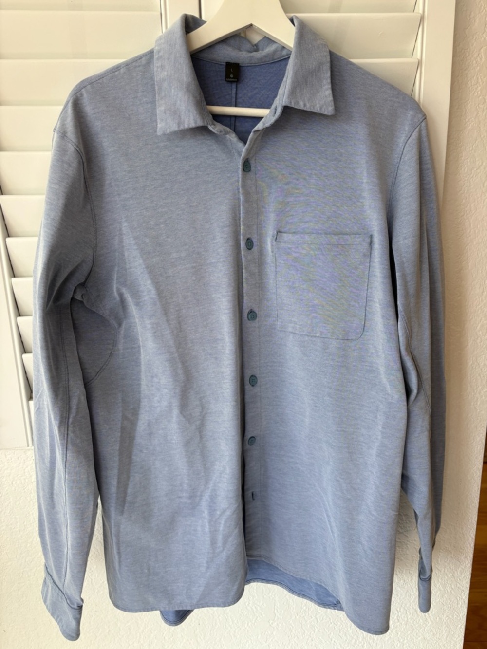 lululemon Light Blue Collared Button Shirt